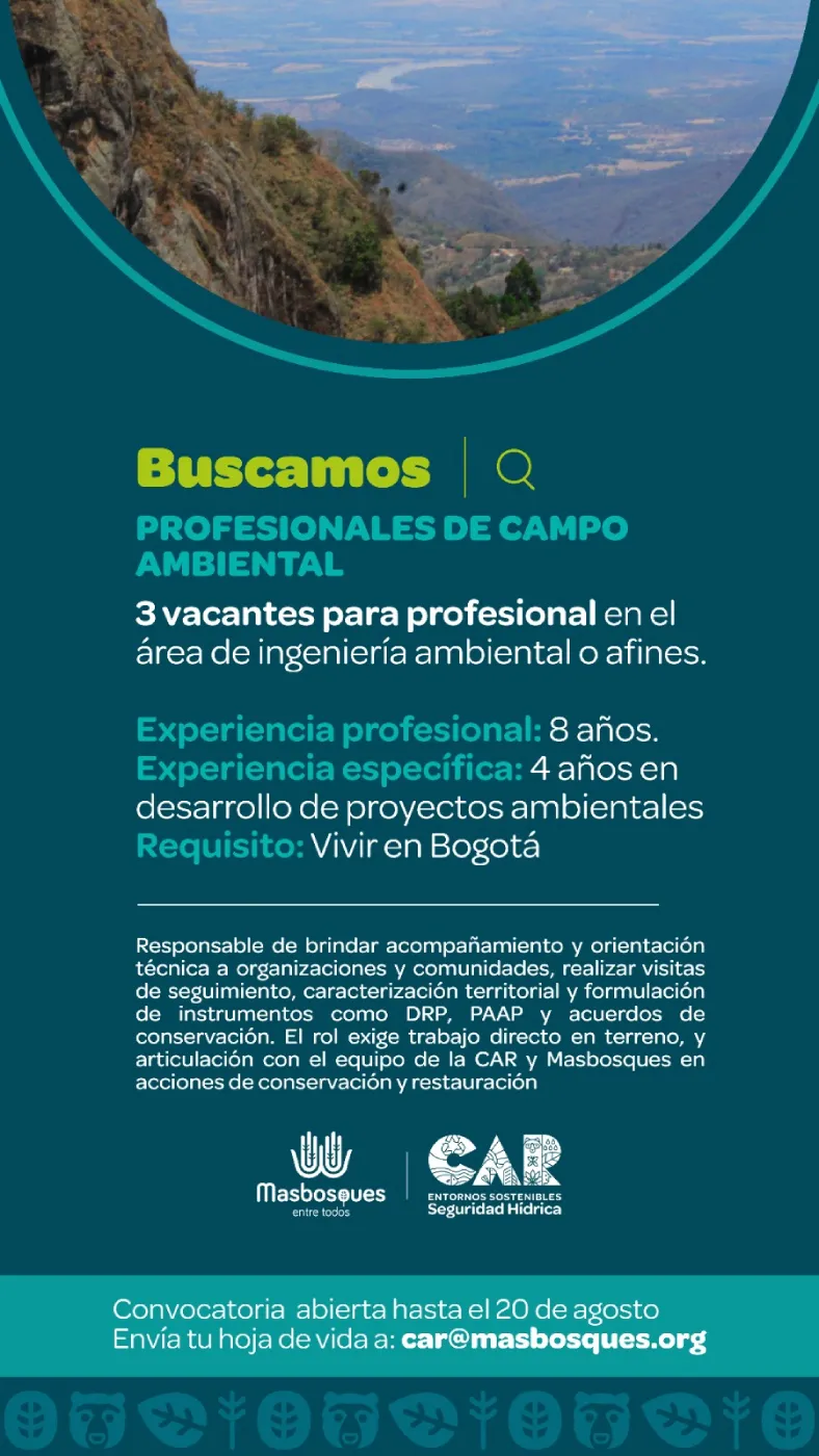 convocatoria profesionales de campo ambiental ag 2026